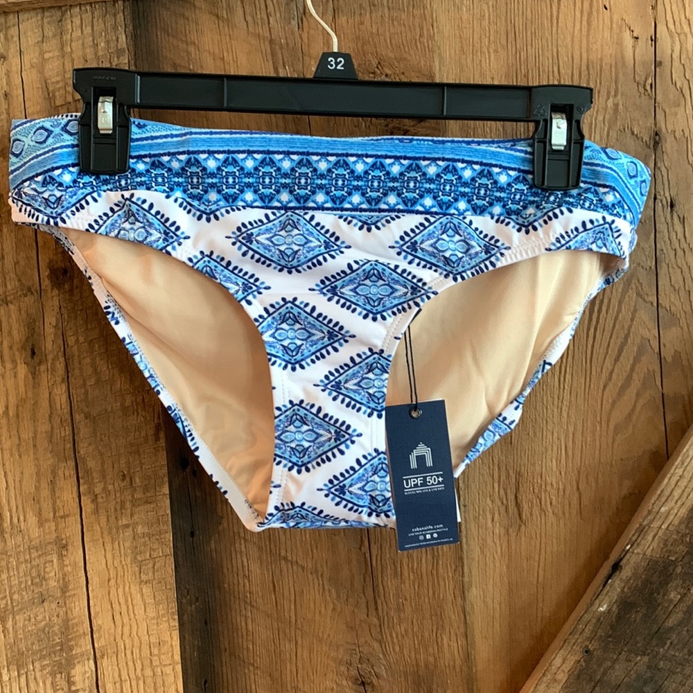 NWT Cabana Life UPF 50+ Batik Bikini Bottoms sizes L & XL